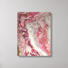 Impressão de tela em mármore fluido abstrato rosa 