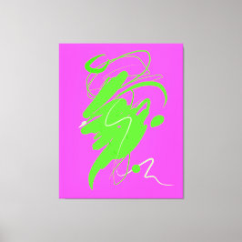 Impressão de tela estendida de dança de contempo v