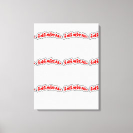 Impressão de tela estendida do logotipo inimitado