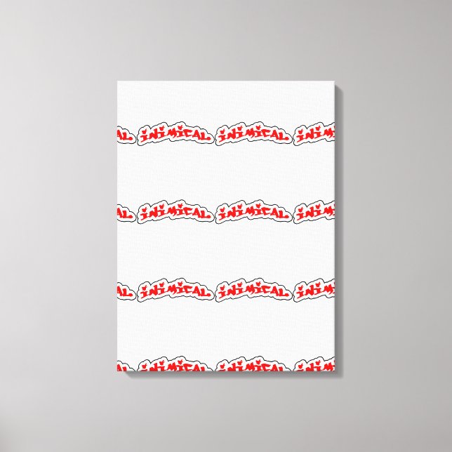 Impressão de tela estendida do logotipo inimitado (Frente)