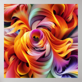 Impressão de tela estendida por abstrato