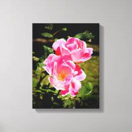 Impressão de tela estendida rosa GARDEN