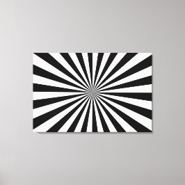 Impressão de tela esticada em preto e branco