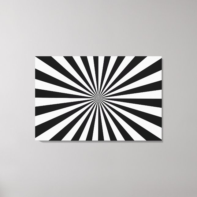 Impressão de tela esticada em preto e branco (Frente)