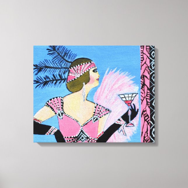 Impressão de tela Lady2 elegante (Frente)