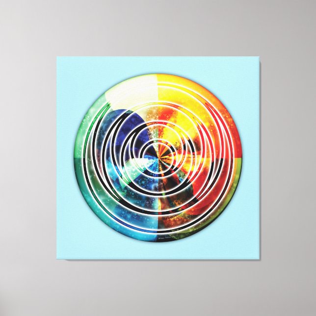 Impressão de tela Mandala 8 Geometria Sagrada (Frente)