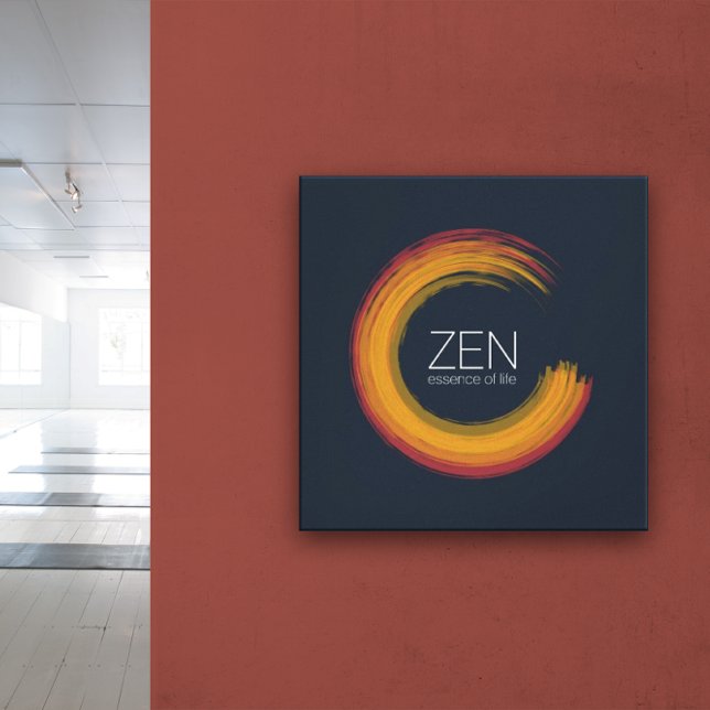 Impressão de Tela Zen Vibrante (Vibrant Zen Canvas Print)