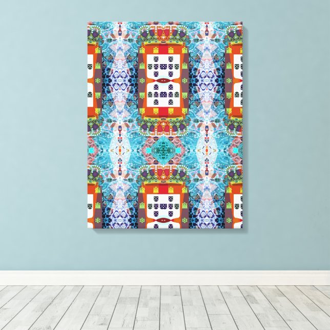 Impressão de Telas de designs Esticadas em Portugu (Insitu(piso de madeira))