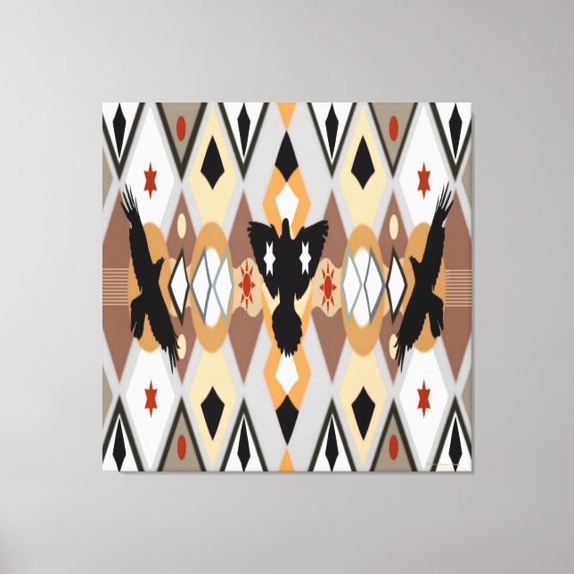 Impressão de Telas Esticadas de Corvo Americano Na (Frente)