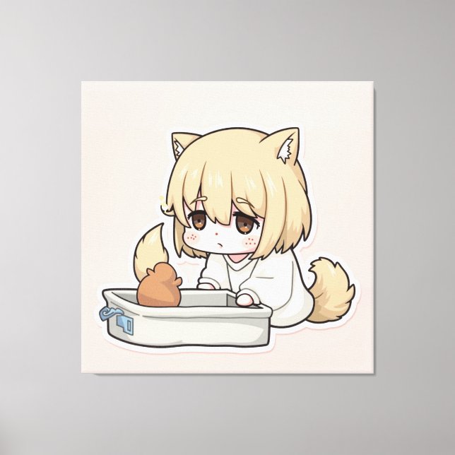 Impressão De Telas Esticadas Relutante De Litterbo (Frente)