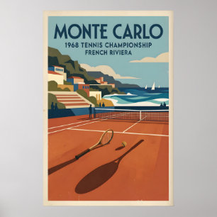 Impressão de Tênis Vintage Monte Carlo - Quadra de
