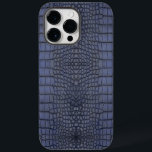 Impressão de Textura do Alligador de Cobalto<br><div class="desc">Esta capas de iphone apresenta um impressão de couro de jacaré azul impressionante, adicionando um toque de luxo e estilo ao seu dispositivo. O design de impressão animal está na moda e é único, fazer-o como um acessório de destaque. Criado por Looly Elzayat, este caso combina qualidade e estética, fornecendo...</div>