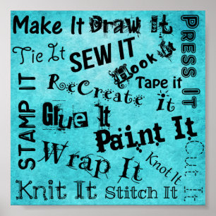 Impressão de Tipografia de Artesanatos de Criadore