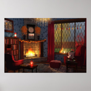 Impressão de Tranquilidade de Outono