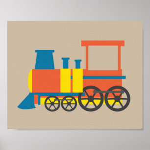 Impressão de Trem de Berçário