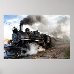 Impressão de Trem Nuvem de Fumaça
