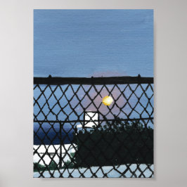 Impressão de Tribunal de Basquete, Papel Poster de