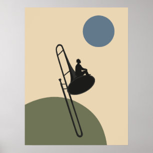 Impressão de Trombone de Jazz   Música Bauhaus 