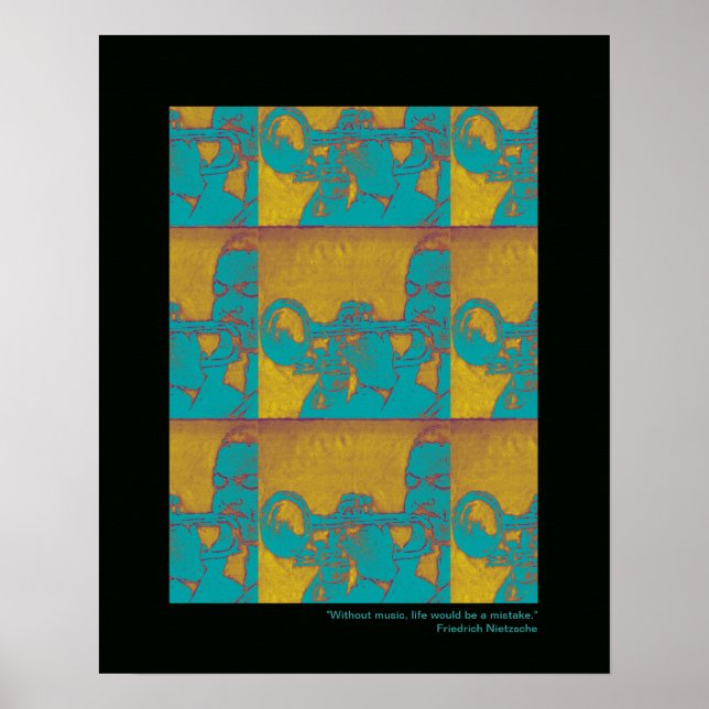 impressão de trompete para paredes (Frente)