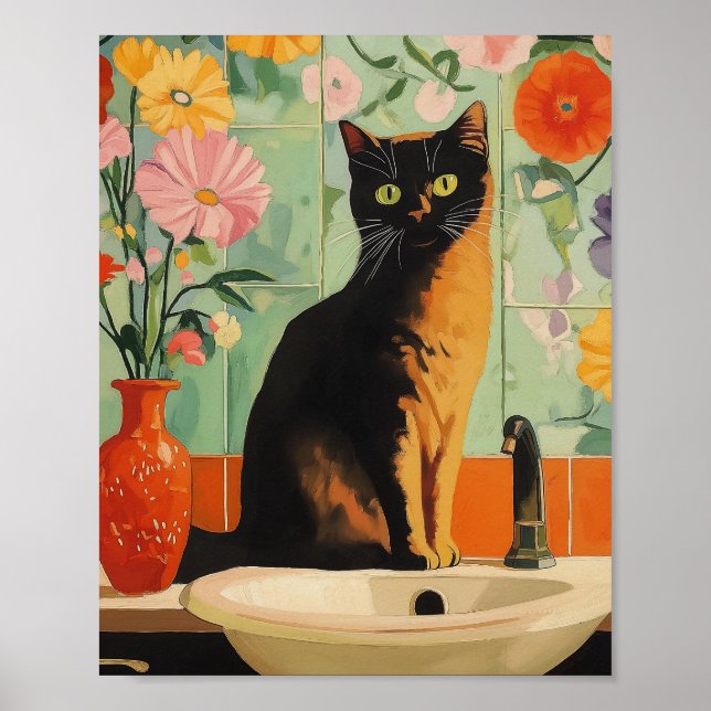 Impressão de uísques e flores selvagens | Gato Sim (Frente)