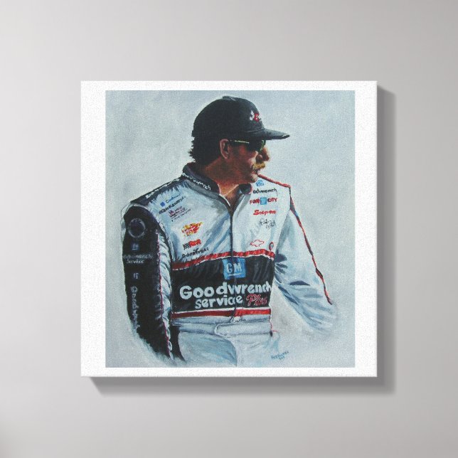 Impressão de uma pintura de Dale Earnhardt, sr. (Frente)