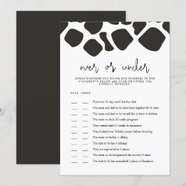 IMPRESSÃO de Vaca BRYNDLE sobre Cartão de Jogo Chá