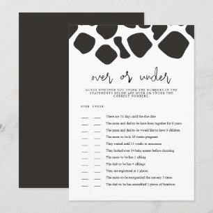 IMPRESSÃO de Vaca BRYNDLE sobre Cartão de Jogo Chá