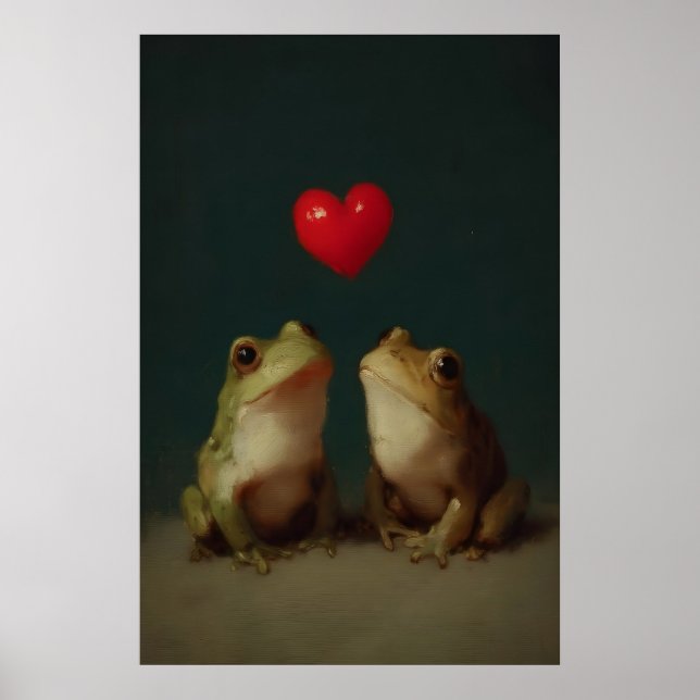 Impressão de Valentim de Sapo Antigo, Arte de Pare (Frente)