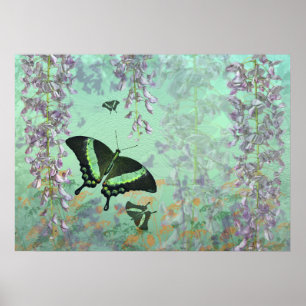 Impressão de Verão Swallowtail