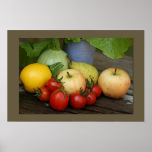 Impressão de verduras