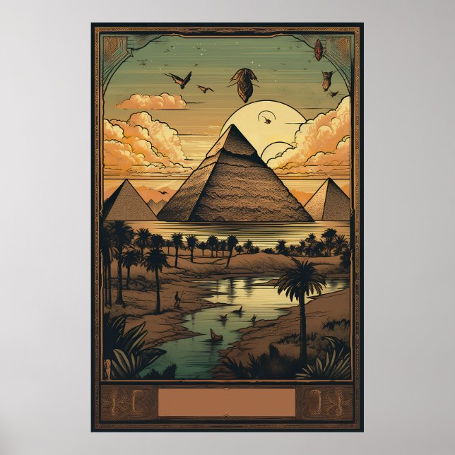 Impressão de Viagem de Gizé, Gizé - Presente de Vi (Frente)