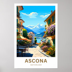 Impressão de Viagem de Suiça de Ascona