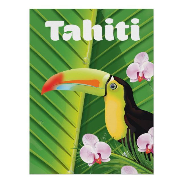 impressão de viagem Tahiti Toucan (Frente)