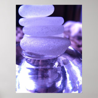 Impressão de vidro do mar Ametist