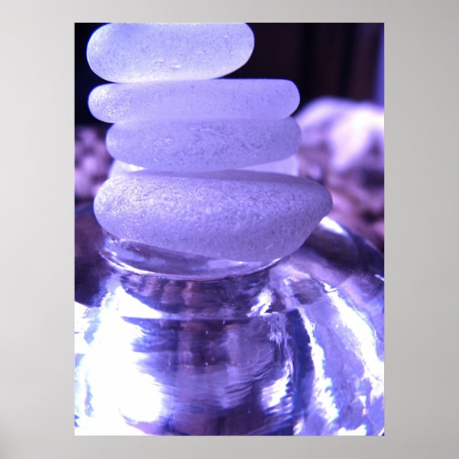 Impressão de vidro do mar Ametist (Frente)