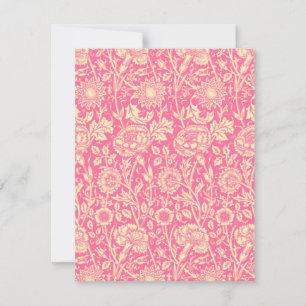 Impressão de Vintage, cor-de-rosa e creme