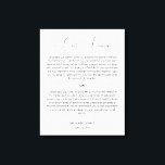 Impressão de Vows de Casamento da Caligrafia<br><div class="desc">A design de moderna e elegante imprimiu a caligrafia Script Wedding Vows Canvas Impressão que pode ser personalizada com o seu texto. Clique no botão "Personalizar" e use nossa ferramenta design para modificar este modelo. Veja a Design de Arte Gráfica para outros produtos que combinam com este design!</div>