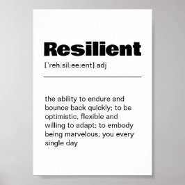 Impressão de Wall Art Resilient Definition