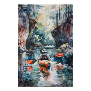 Impressão de Watercolor Kayak
