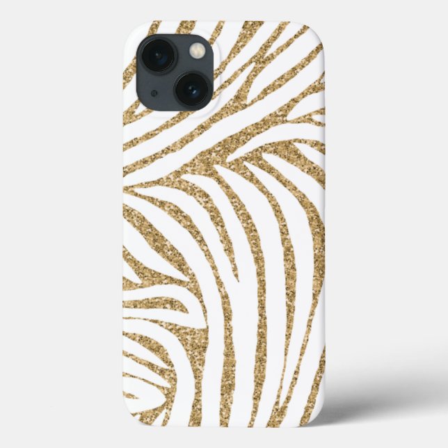 Impressão de Zebra Mágica Dourada (Verso)