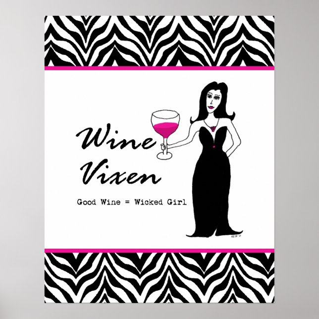 Impressão de Zebra Vixen Wicen Girl (Frente)