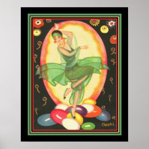 impressão Deco 1928 - "Party Girl" Chiosterense 16