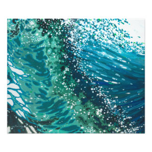 Impressão deixando de funcionar da foto do oceano