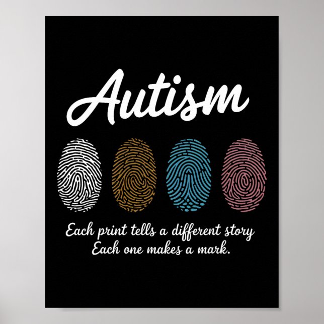 Impressão Digital Autismo Sensibilização Mês Profe (Frente)