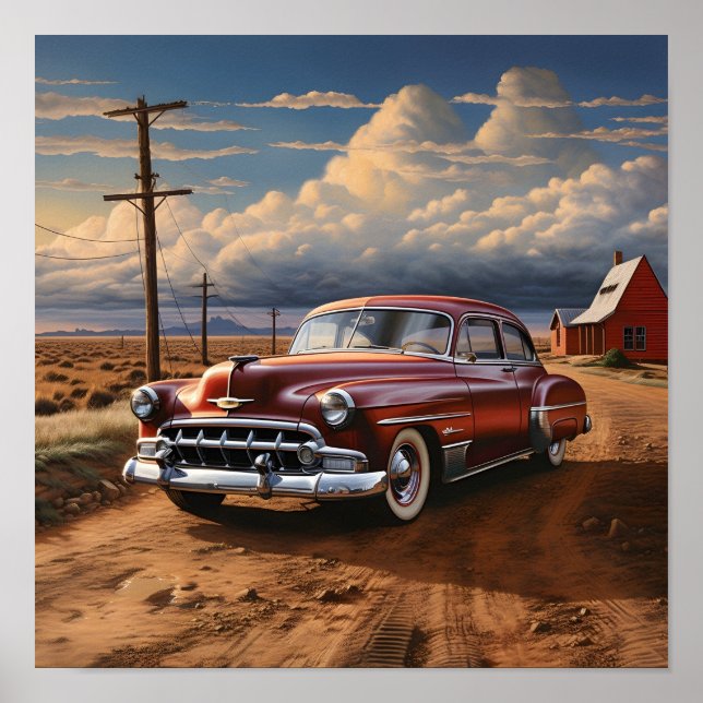 Impressão digital Vintage americana (Frente)