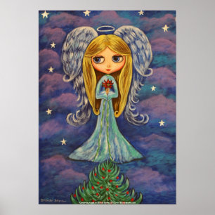 Impressão do anjo do Natal