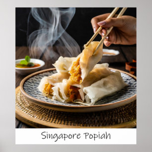 Impressão do Arquivo Popiah de Singapura