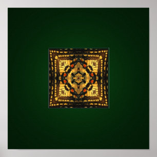 Impressão do caleidoscópio da asa da borboleta