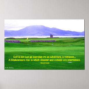 Impressão do campo de golfe de Ireland