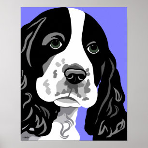 Impressão do cão do Spaniel